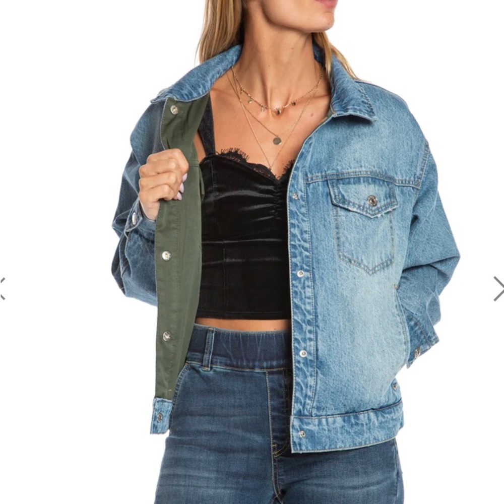 Juicy Couture Monogram Reversible Denim Jacket